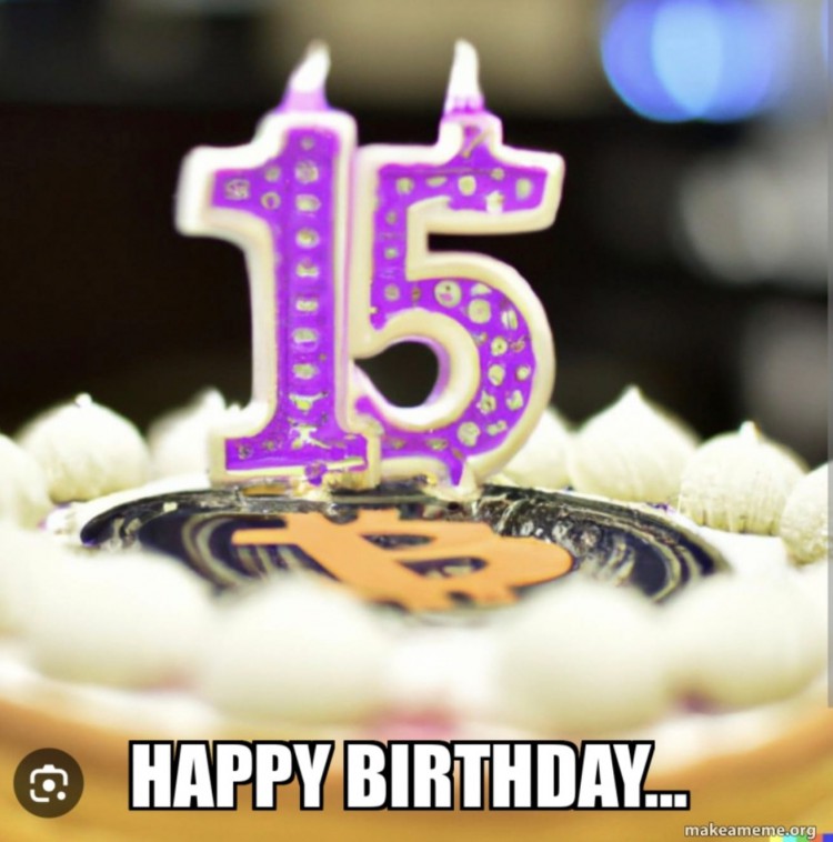 比特幣15歲生日快樂