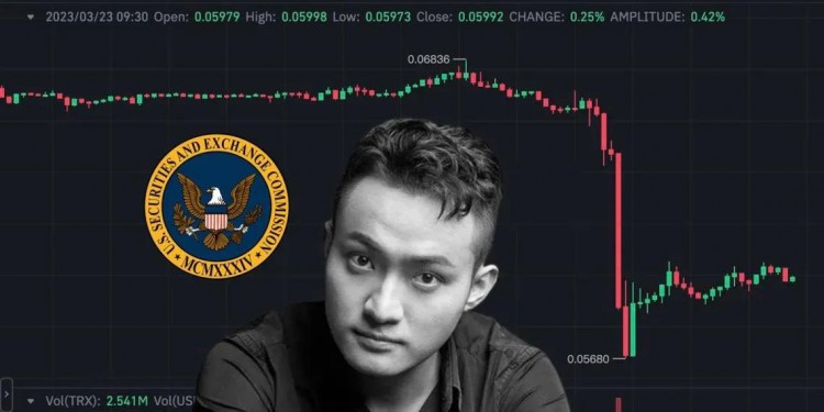 孫宇晨遭SEC起訴！火必HT、TRX、JST、SUN、BTT齊跳水