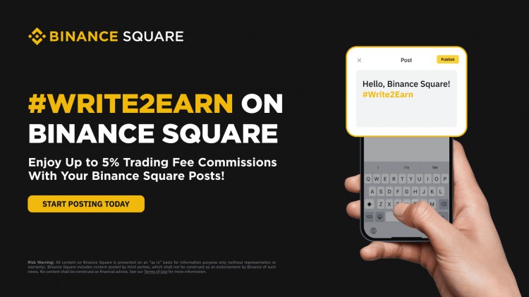 BINANCESQUAREWRITE2EARN透過您的BINANCESQUARE貼文享有高達(dá)5的交易費(fèi)傭金