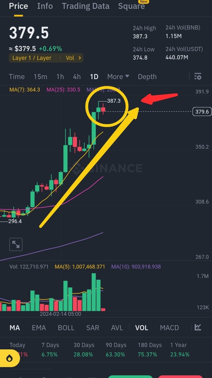 BNB378384波動(dòng)持有等待鯨魚進(jìn)場消耗10MLUNCHPOOL400看漲3USDT免費(fèi)禮物