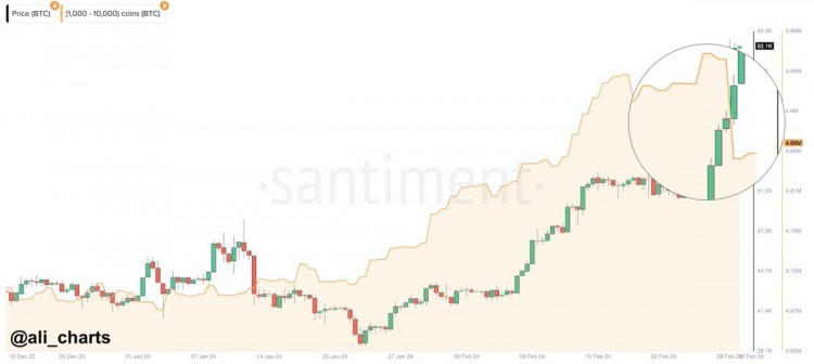 比特幣ETF持倉(cāng)量飆升價(jià)格試圖恢復(fù)69000美元高位