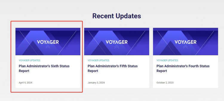 VGXVOYAGER債權人第六次狀況報告