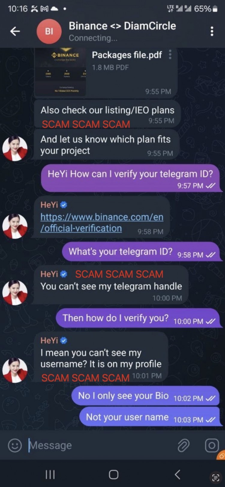 警惕TELEGRAM軟體欺騙