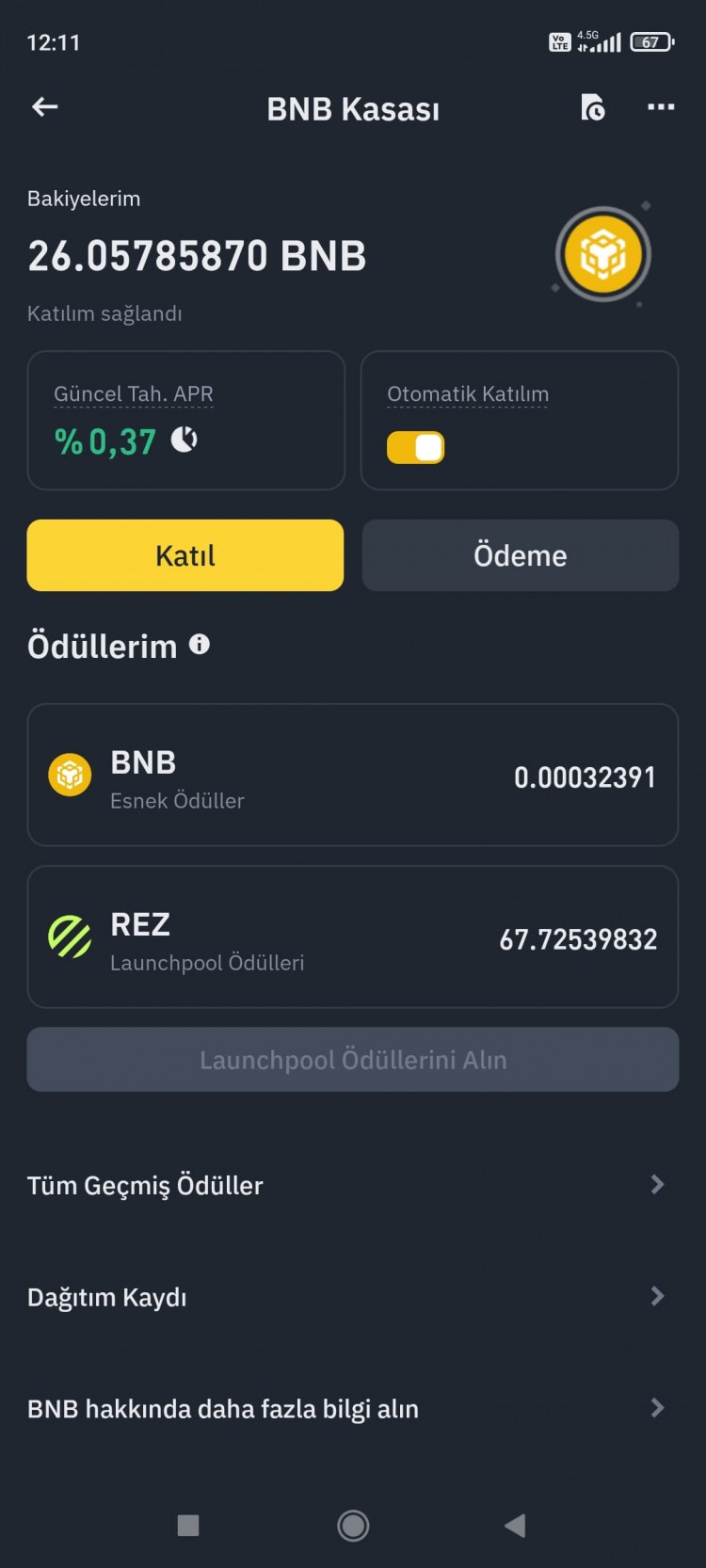 REZ最新更新BINANCELAUNCHPOOL農耕即將結束BNB或FDUSD更好祝好運